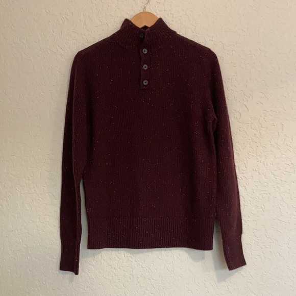 New the North face crestview quarter button down sweater in root brown - Picture 6 of 16